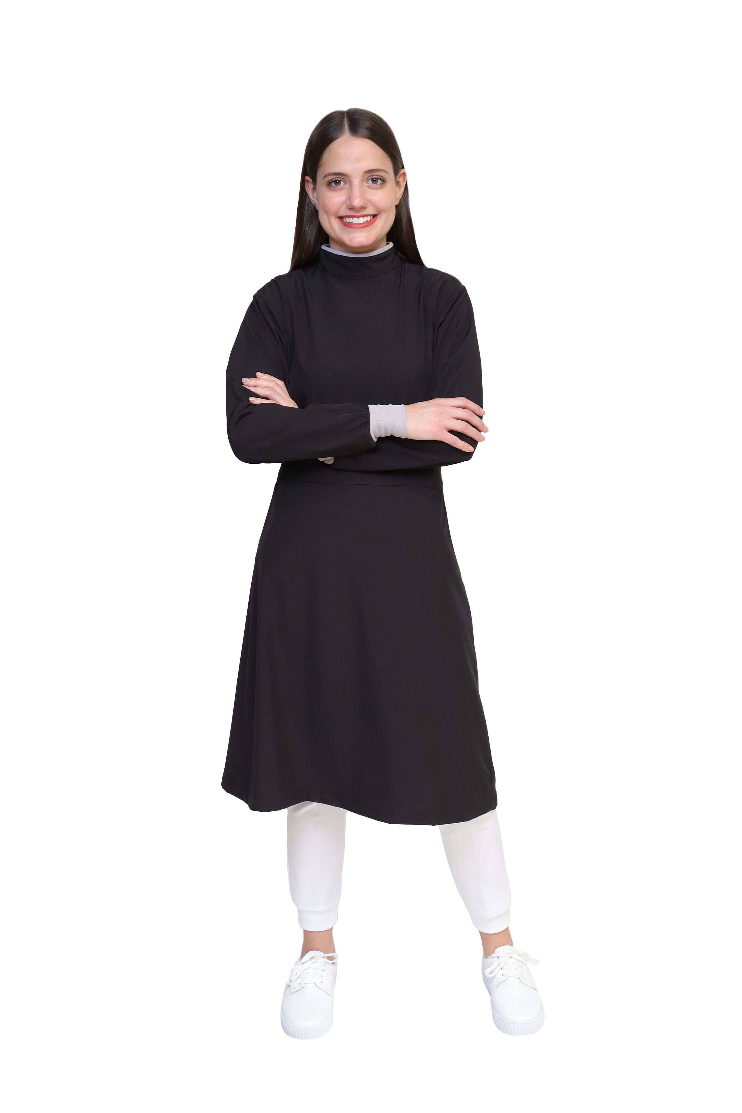 Bata Médica Quirúrgica COAT LINE de DAMA - DOBLE STRETCH con REPELENTE A FLUIDOS para Dama - EV-26-COATLINE DAMA