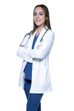 Cargar imagen en el visor de la galería, Bata Médica y de Laboratorio DOBLE STRETCH con REPELENTE A FLUIDOS para Dama - KA-37-IM
