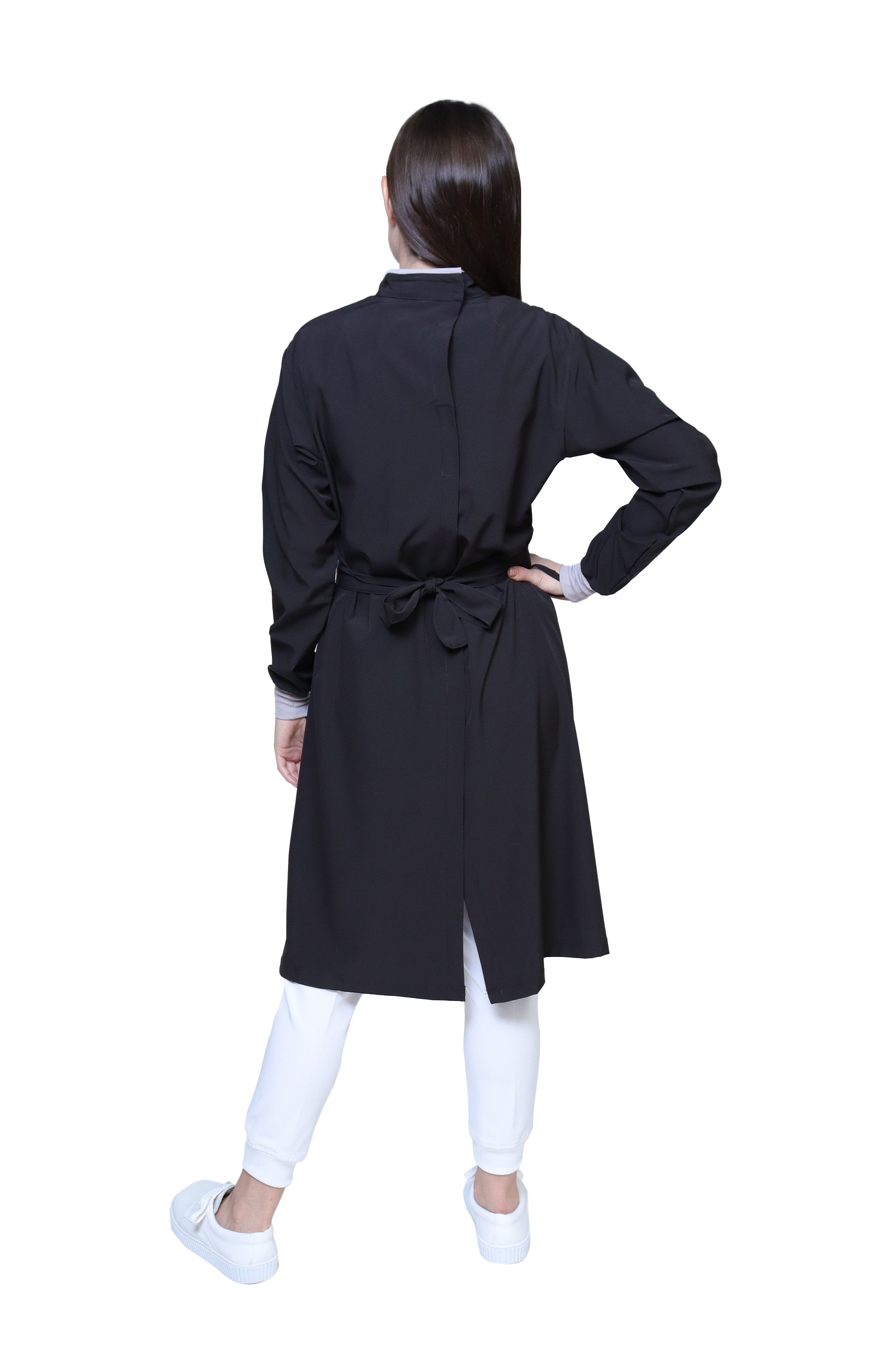 Bata Médica Quirúrgica COAT LINE de DAMA - DOBLE STRETCH con REPELENTE A FLUIDOS para Dama - EV-26-COATLINE DAMA