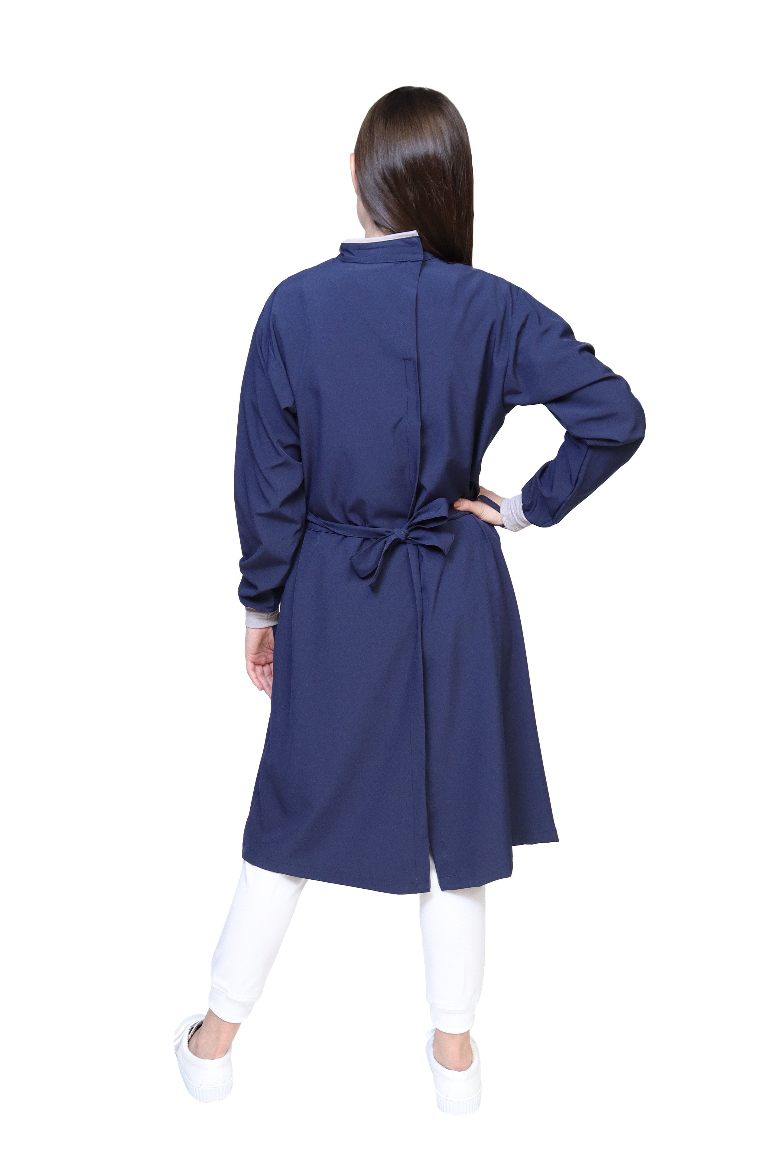 Bata Médica Quirúrgica COAT LINE de DAMA - DOBLE STRETCH con REPELENTE A FLUIDOS para Dama - EV-26-COATLINE DAMA