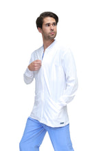 Cargar imagen en el visor de la galería, CHAMARRA WARM UP DOBLE STRETCH CON CIERRE con REPELENTE A FLUIDOS para Hombre - EA-06