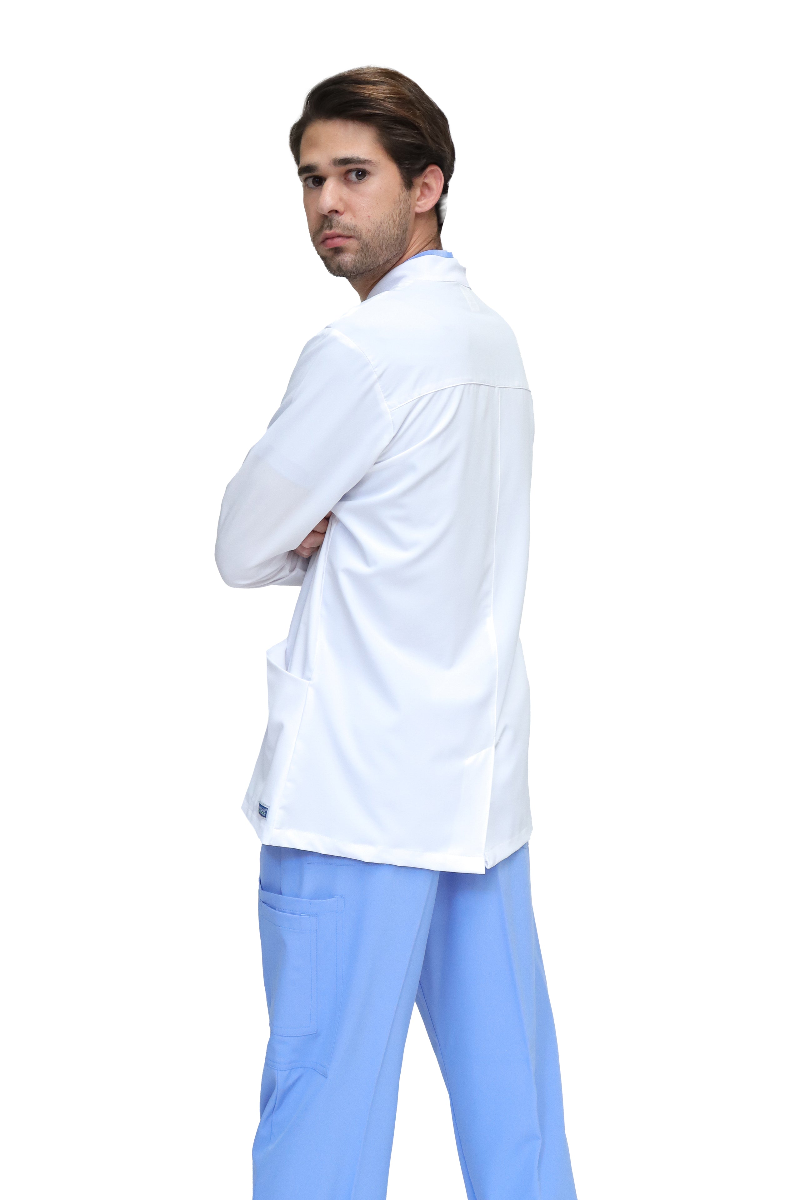CHAMARRA WARM UP DOBLE STRETCH CON CIERRE con REPELENTE A FLUIDOS para Hombre - EA-06