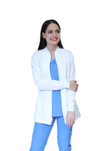 Cargar imagen en el visor de la galería, CHAMARRA WARM UP DOBLE STRETCH CON CIERRE con REPELENTE A FLUIDOS para Dama - EV-25