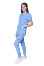 Cargar imagen en el visor de la galería, Conjunto SET Filipina y Pantalón JOGGER EV-04 Tatita REPELENTE A FLUIDOS-Color FRANCIA Dama-Ana Isabel Uniformes