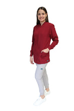 Cargar imagen en el visor de la galería, CHAMARRA WARM UP DOBLE STRETCH CON CIERRE con REPELENTE A FLUIDOS para Dama - EV-25