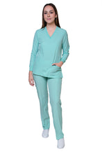 Cargar imagen en el visor de la galería, CONJUNTO EV-16 TATITA MANGA LARGA DAMA