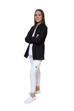 Cargar imagen en el visor de la galería, CHAMARRA WARM UP DOBLE STRETCH CON CIERRE con REPELENTE A FLUIDOS para Dama - EV-25