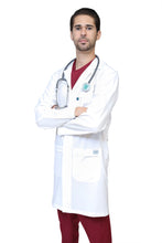 Cargar imagen en el visor de la galería, Bata Médica y de Laboratorio DOBLE STRETCH con REPELENTE A FLUIDOS para Hombre - HA-30-IM