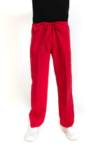 Cargar imagen en el visor de la galería, Conjunto SET Filipina MANGA LARGA y Pantalón JP-14 UNISEX-Color ROJO-JUANPA