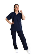 Cargar imagen en el visor de la galería, Conjunto SET Filipina y Pantalón JP-13 UNISEX-Color MARINO-JUANPA