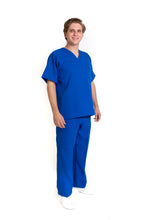 Cargar imagen en el visor de la galería, Conjunto SET Filipina y Pantalón JP-13 UNISEX-Color AZUL REY-JUANPA