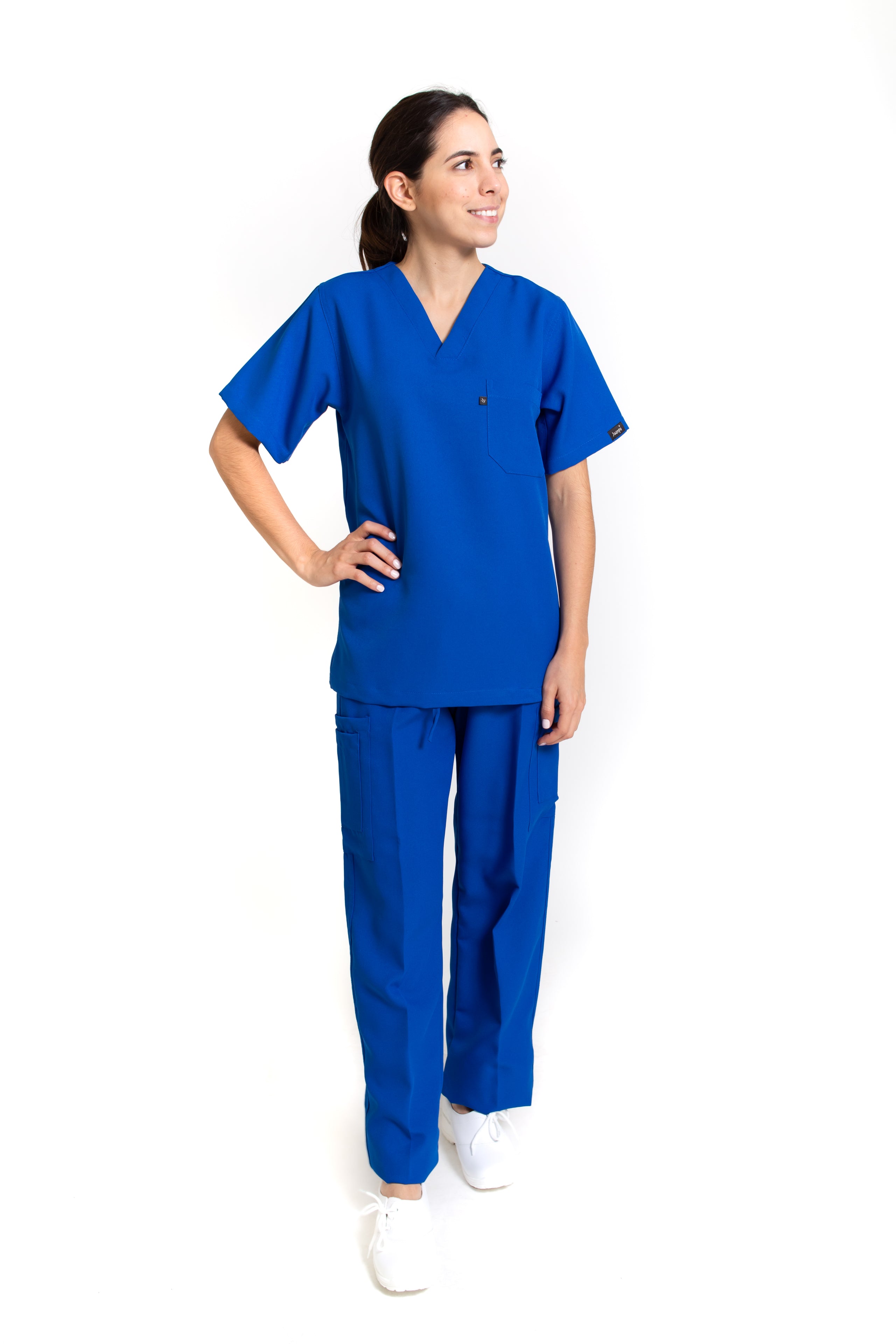 Conjunto SET Filipina y Pantalón JP-13 UNISEX-Color AZUL REY-JUANPA