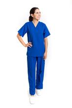 Cargar imagen en el visor de la galería, Conjunto SET Filipina y Pantalón JP-13 UNISEX-Color AZUL REY-JUANPA