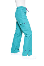 Cargar imagen en el visor de la galería, Conjunto SET Filipina y Pantalón KA-56 MARIPOSITAS -Color JADE/UVA- Dama- KAREN MEDICAL FASHION