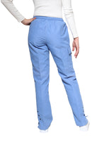 Cargar imagen en el visor de la galería, Conjunto SET Filipina y Pantalón KA-56 MARIPOSITAS -Color PLUMBAGO/MARINO- Dama- KAREN MEDICAL FASHION