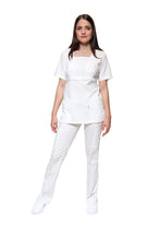 Cargar imagen en el visor de la galería, Conjunto SET Filipina y Pantalón KA-67 Karla -Color BLANCO Dama-KAREN MEDICAL FASHION