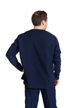 Cargar imagen en el visor de la galería, Conjunto SET Filipina MANGA LARGA y Pantalón JP-14 UNISEX-Color MARINO-JUANPA