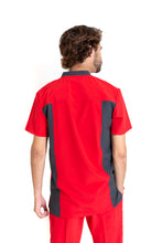 Cargar imagen en el visor de la galería, Conjunto SET Filipina y Pantalón EA-02 REPELENTE A FLUIDOS-Color ROJO/PEWTER HOMBRE-HASSAN Uniformes