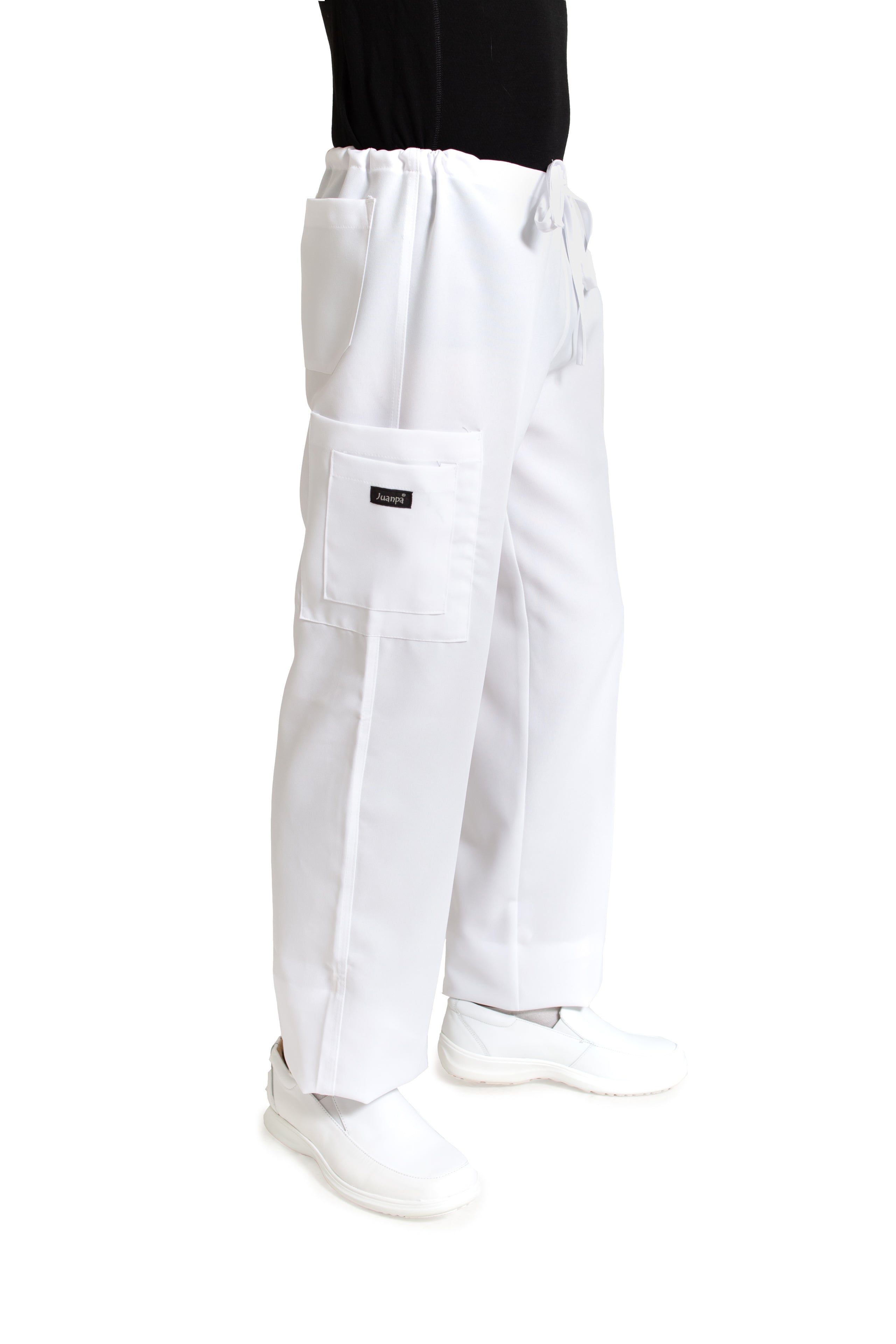 Conjunto SET Filipina y Pantalón JP-13 UNISEX-Color BLANCO-JUANPA