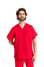 Cargar imagen en el visor de la galería, Conjunto SET Filipina y Pantalón JP-13 UNISEX-Color ROJO-JUANPA