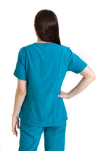 Cargar imagen en el visor de la galería, Conjunto SET Filipina y Pantalón EV-01 Chicu REPELENTE A FLUIDOS-Color VERDE Dama-Ana Isabel Uniformes