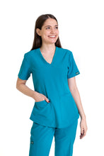 Cargar imagen en el visor de la galería, Conjunto SET Filipina y Pantalón EV-02 Muñin REPELENTE A FLUIDOS-Color VERDE Dama-Ana Isabel Uniformes