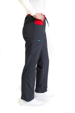 Cargar imagen en el visor de la galería, Conjunto SET Filipina y Pantalón EV-02 Muñin REPELENTE A FLUIDOS-Color PEWTER/ROJO Dama-Ana Isabel Uniformes