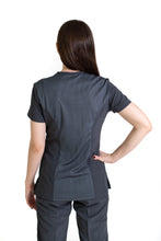 Cargar imagen en el visor de la galería, Filipina Top EV-04 Tatita REPELENTE A FLUIDOS-Color PEWTER Dama-Ana Isabel Uniformes