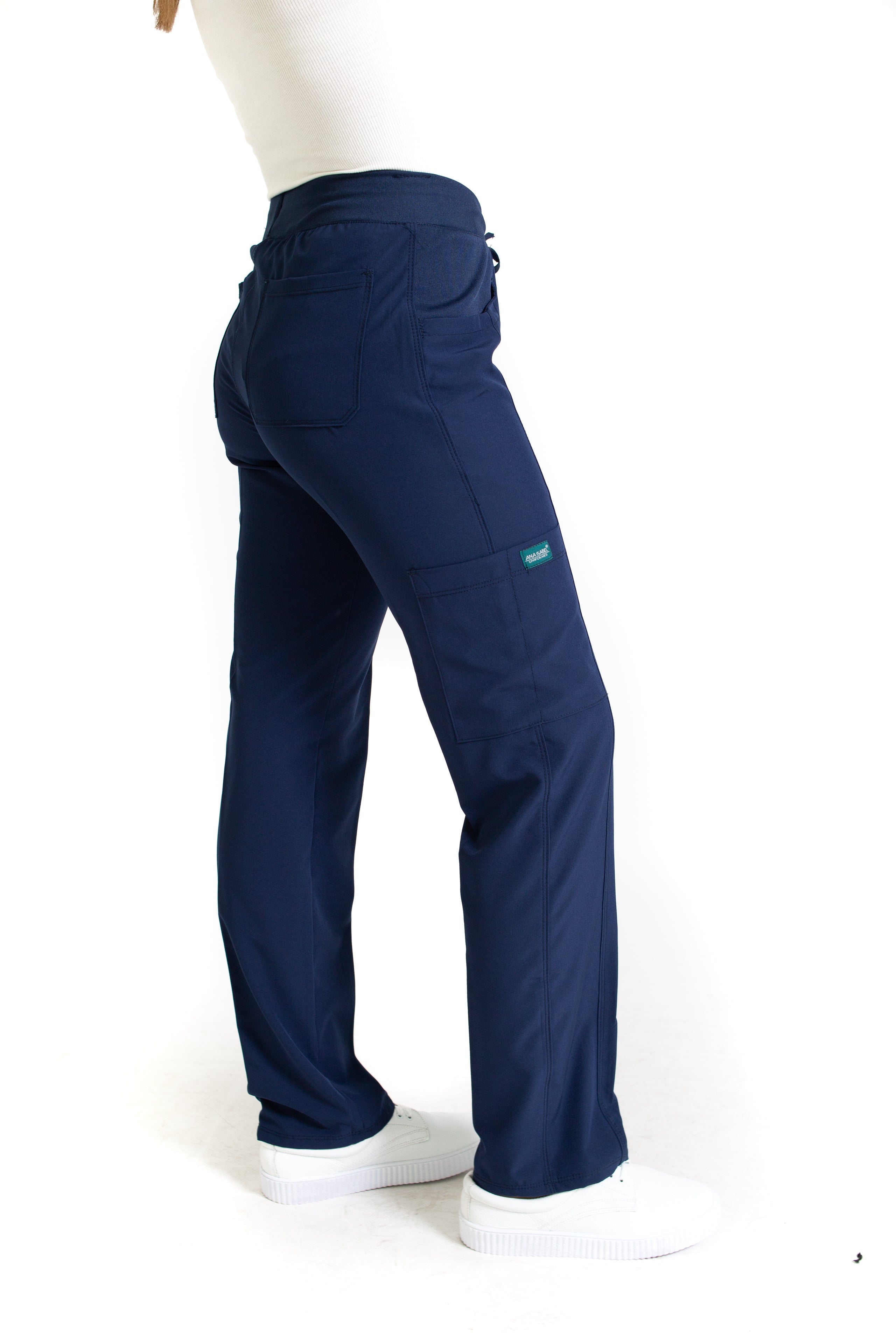 Conjunto SET Filipina y Pantalón EV-04 Tatita REPELENTE A FLUIDOS-Color VERDE/MARINO con PANT MARINO Dama-Ana Isabel Uniformes