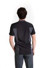 Cargar imagen en el visor de la galería, Conjunto SET Filipina y Pantalón EA-02 REPELENTE A FLUIDOS-Color NEGRO/PEWTER con PANT PEWTER HOMBRE-HASSAN Uniformes