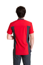 Cargar imagen en el visor de la galería, Conjunto SET Filipina y Pantalón EA-02 REPELENTE A FLUIDOS-Color ROJO/PEWTER con PANT PEWTER HOMBRE-HASSAN Uniformes