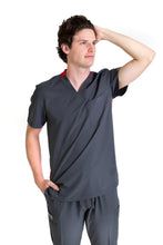 Cargar imagen en el visor de la galería, Conjunto SET Filipina y Pantalón EA-02 REPELENTE A FLUIDOS-Color PEWTER/ROJO HOMBRE-HASSAN Uniformes