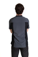 Cargar imagen en el visor de la galería, Conjunto SET Filipina y Pantalón EA-02 REPELENTE A FLUIDOS-Color PEWTER/NEGRO con PANT NEGRO HOMBRE-HASSAN Uniformes