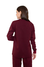 Cargar imagen en el visor de la galería, Conjunto SET Filipina MANGA LARGA y Pantalón JP-14 UNISEX-Color VINO-JUANPA