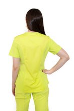 Cargar imagen en el visor de la galería, Conjunto SET Filipina y Pantalón EV-02 Muñin REPELENTE A FLUIDOS-Color LIMA Dama-Ana Isabel Uniformes