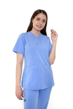 Cargar imagen en el visor de la galería, Conjunto SET Filipina y Pantalón EV-03 Nani REPELENTE A FLUIDOS-Color FRANCIA Dama-Ana Isabel Uniformes