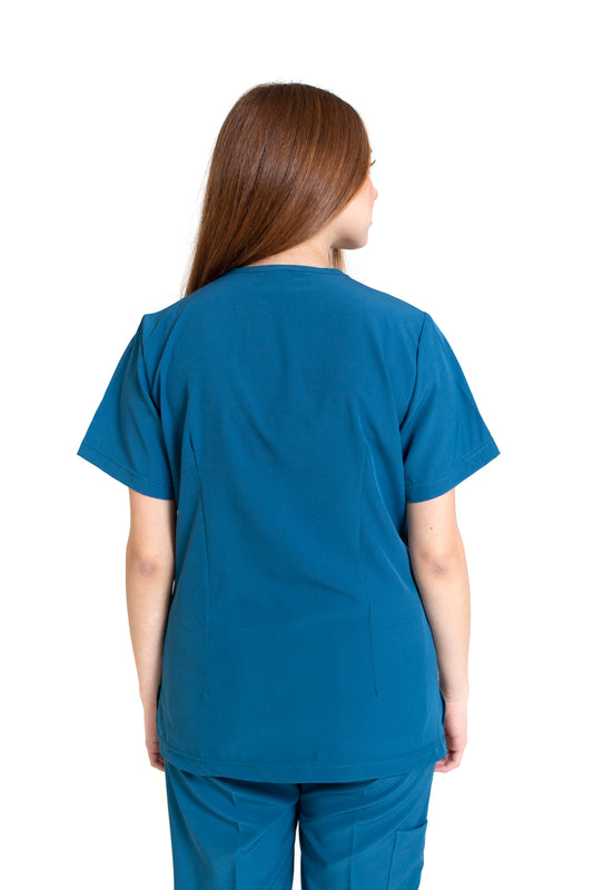 Filipina Top EV-03 Nani REPELENTE A FLUIDOS-Color CARIBE Dama-Ana Isabel Uniformes