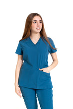 Cargar imagen en el visor de la galería, Conjunto SET Filipina y Pantalón EV-04 Tatita REPELENTE A FLUIDOS-Color CARIBE Dama-Ana Isabel Uniformes