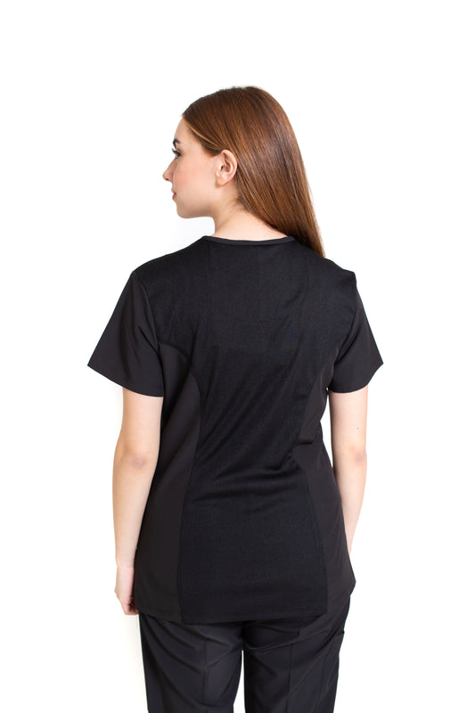 Filipina Top EV-04 Tatita REPELENTE A FLUIDOS-Color NEGRO Dama-Ana Isabel Uniformes
