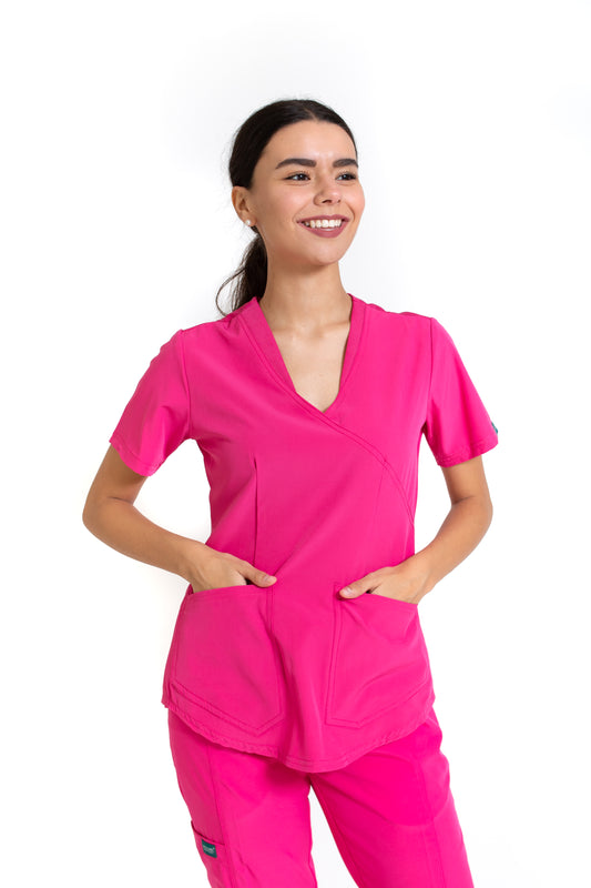 Conjunto SET Filipina y Pantalón EV-02 Muñin REPELENTE A FLUIDOS-Color FANDANGO Dama-Ana Isabel Uniformes