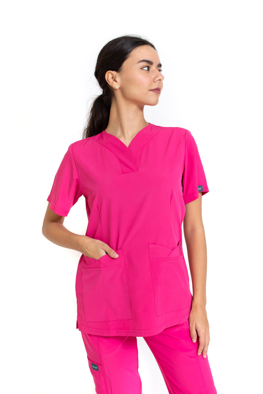 Conjunto SET Filipina y Pantalón EV-03 Nani REPELENTE A FLUIDOS-Color FANDANGO Dama-Ana Isabel Uniformes