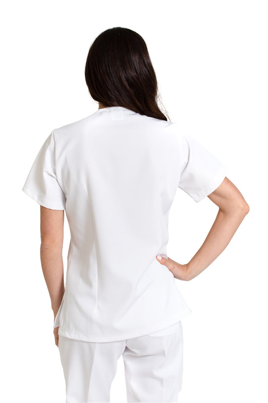 Filipina Top EV-03 Nani REPELENTE A FLUIDOS-Color BLANCO Dama-Ana Isabel Uniformes