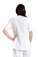 Cargar imagen en el visor de la galería, Filipina Top EV-07 Cierre Oculto REPELENTE A FLUIDOS-Color BLANCO/REY Dama-Ana Isabel Uniformes