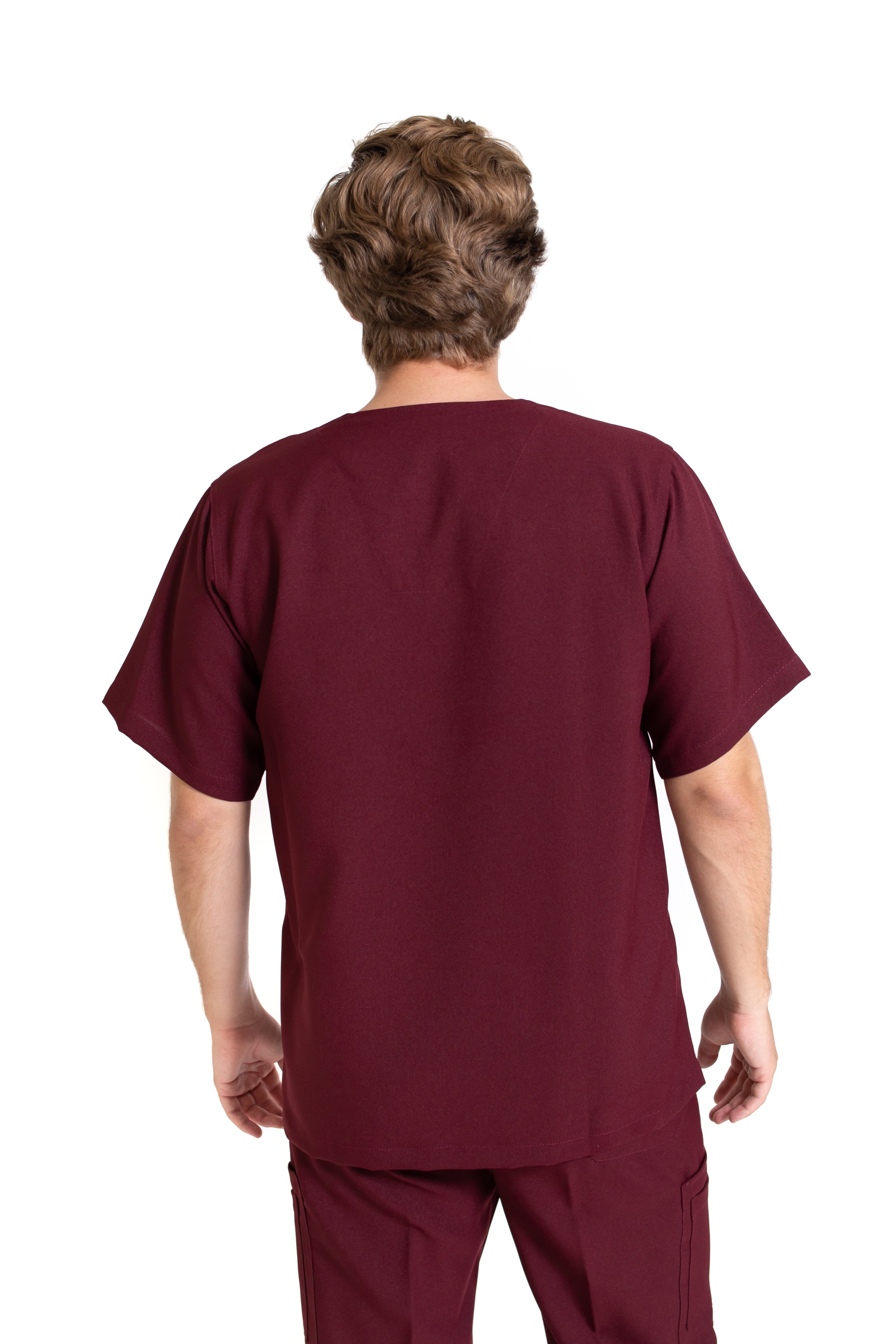 Conjunto SET Filipina y Pantalón JP-13 UNISEX-Color VINO-JUANPA