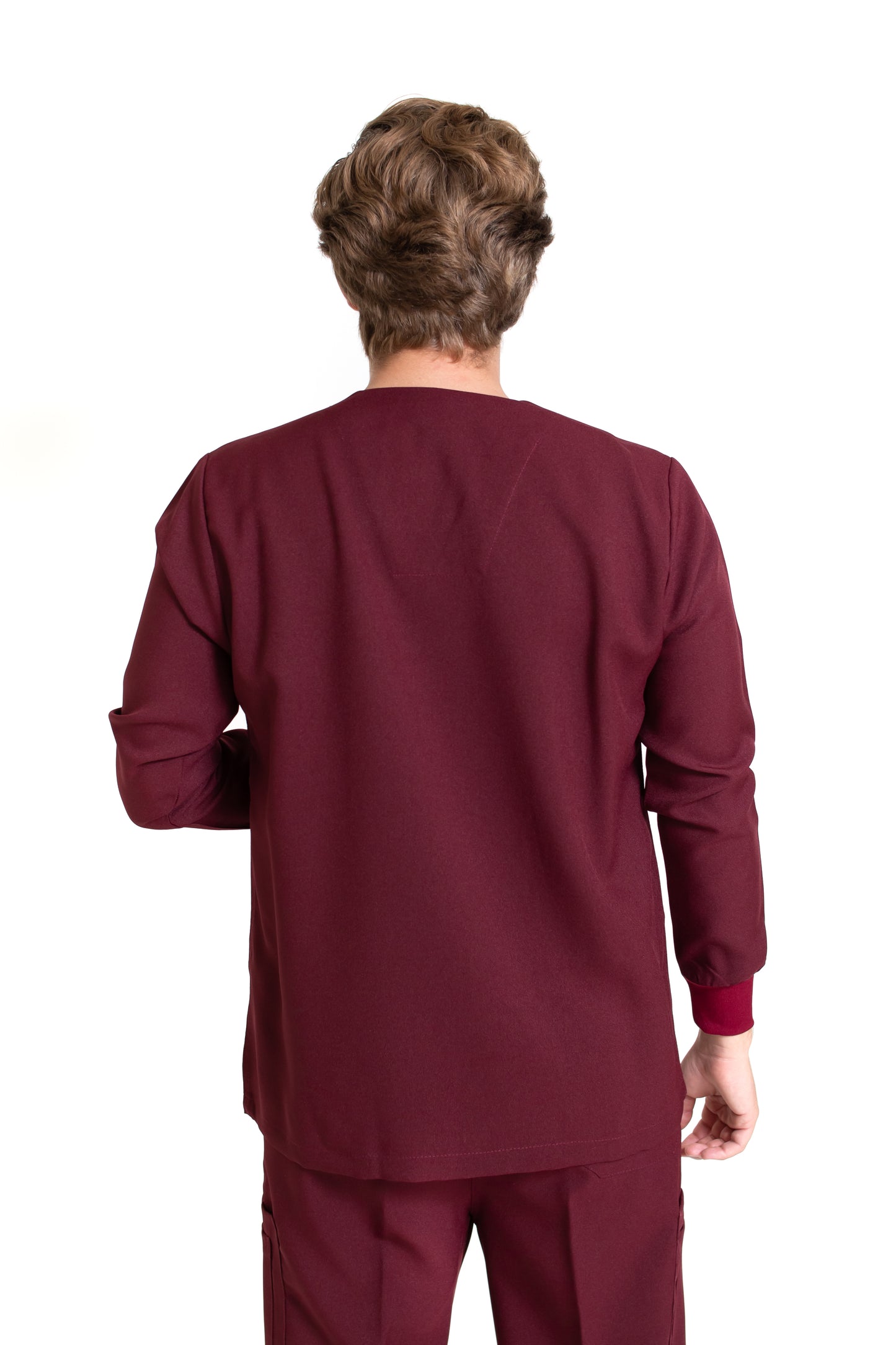 Filipina Top JP-14 MANGA LARGA UNISEX-Color VINO-JUANPA