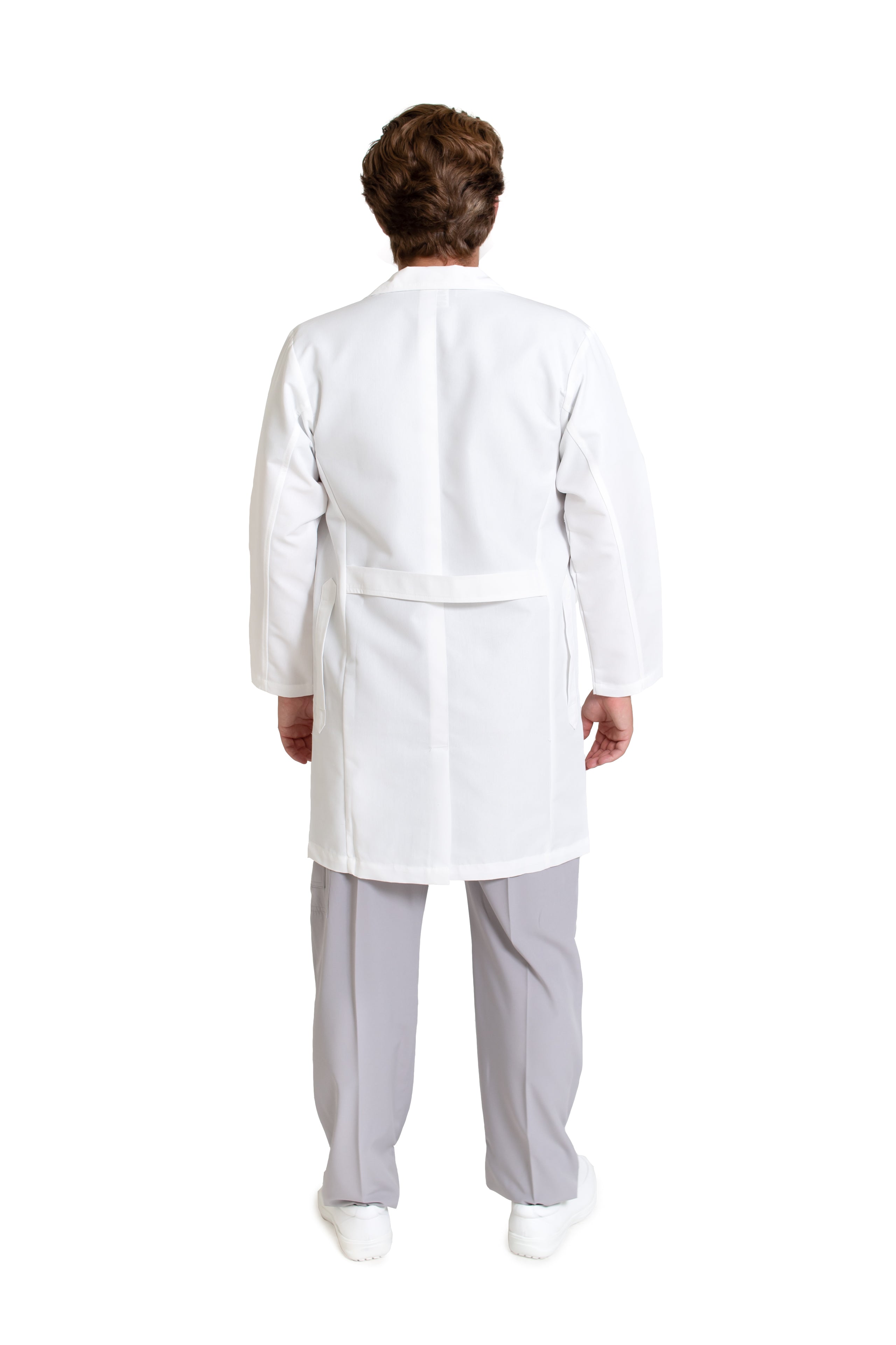 Bata Médica de Laboratorio para Caballero HA-10R CON TECNOLOGÍA REPELENCIA Profesional-HASSAN Uniformes