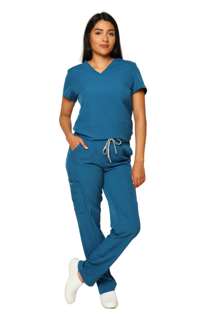 CONJUNTO EV-22 LUCY DAMA- PANTALÓN RECTO HIGH WAIST EV-145