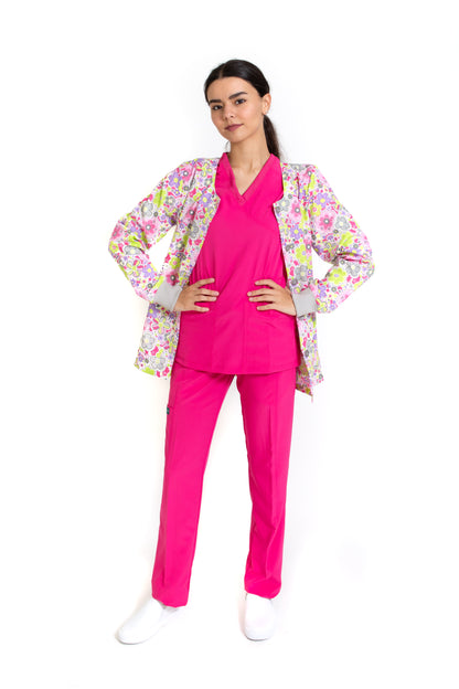 WARM UP Chamarra Médica - Salida de Hospital - para Dama - KA-38 KAREN MEDICAL FASHION