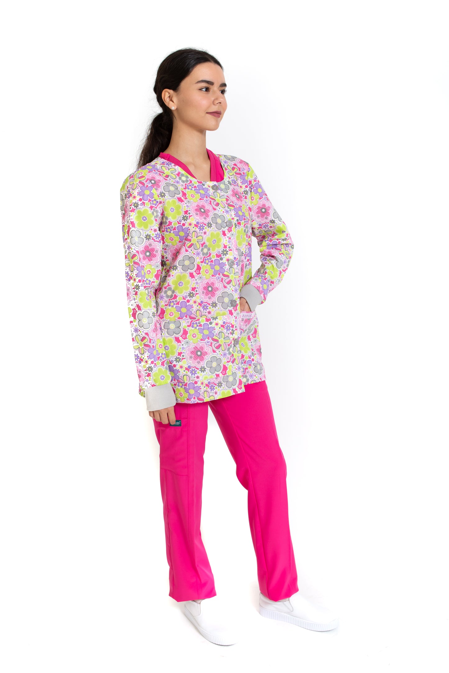 WARM UP Chamarra Médica - Salida de Hospital - para Dama - KA-38 KAREN MEDICAL FASHION