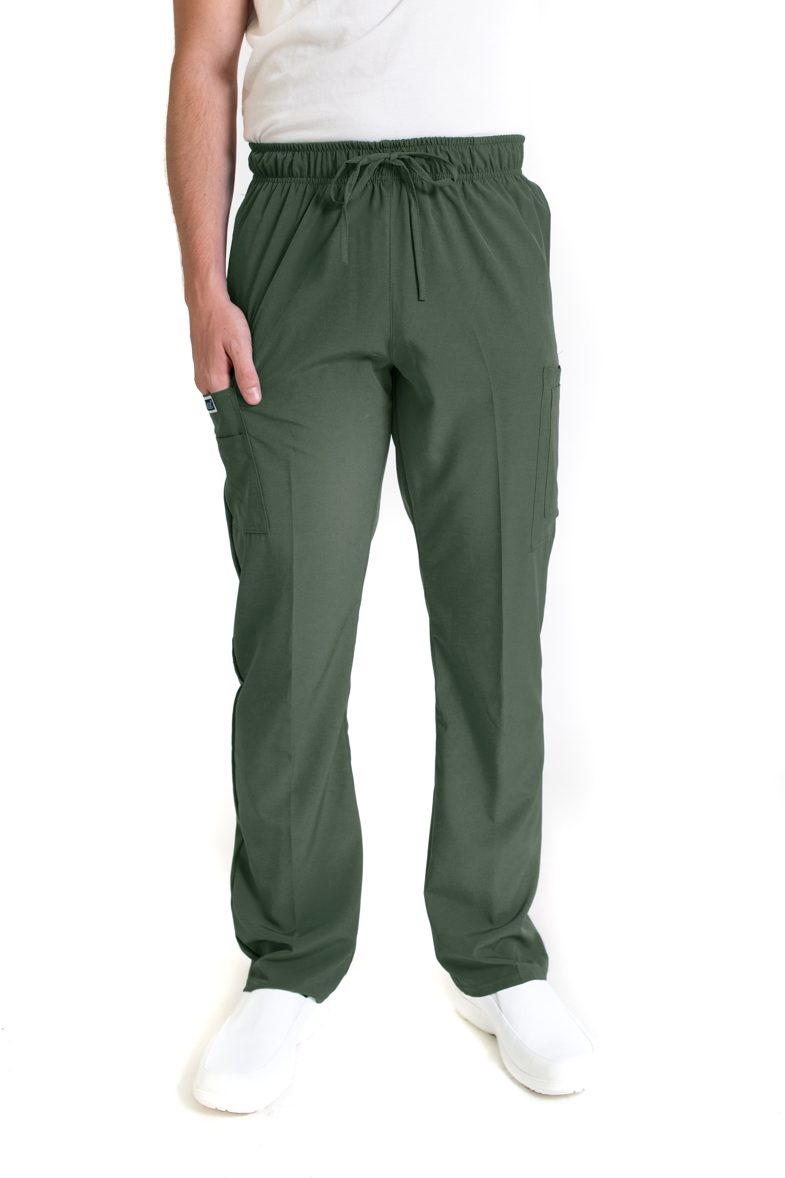 Conjunto SET Filipina MANGA LARGA y Pantalón EA-03 REPELENTE A FLUIDOS-Color OLIVO HOMBRE-HASSAN Uniformes